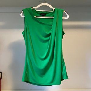 Worthington Sleeveless Blouse Kelly Green S